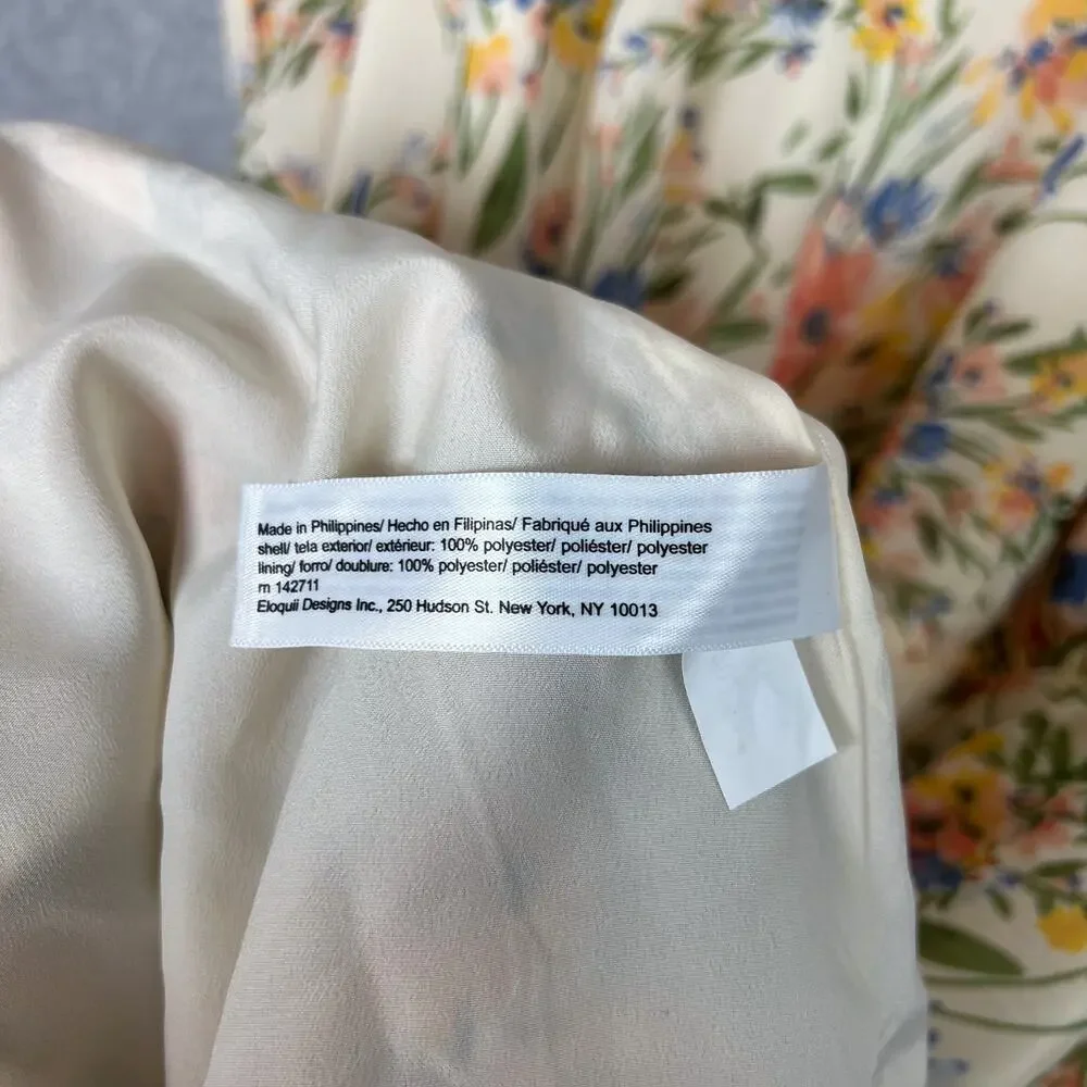 Eloquii Elements Floral Sleeveless Ruffle Trim Tiered Maxi Dress Size 20 - Picture 8 of 8